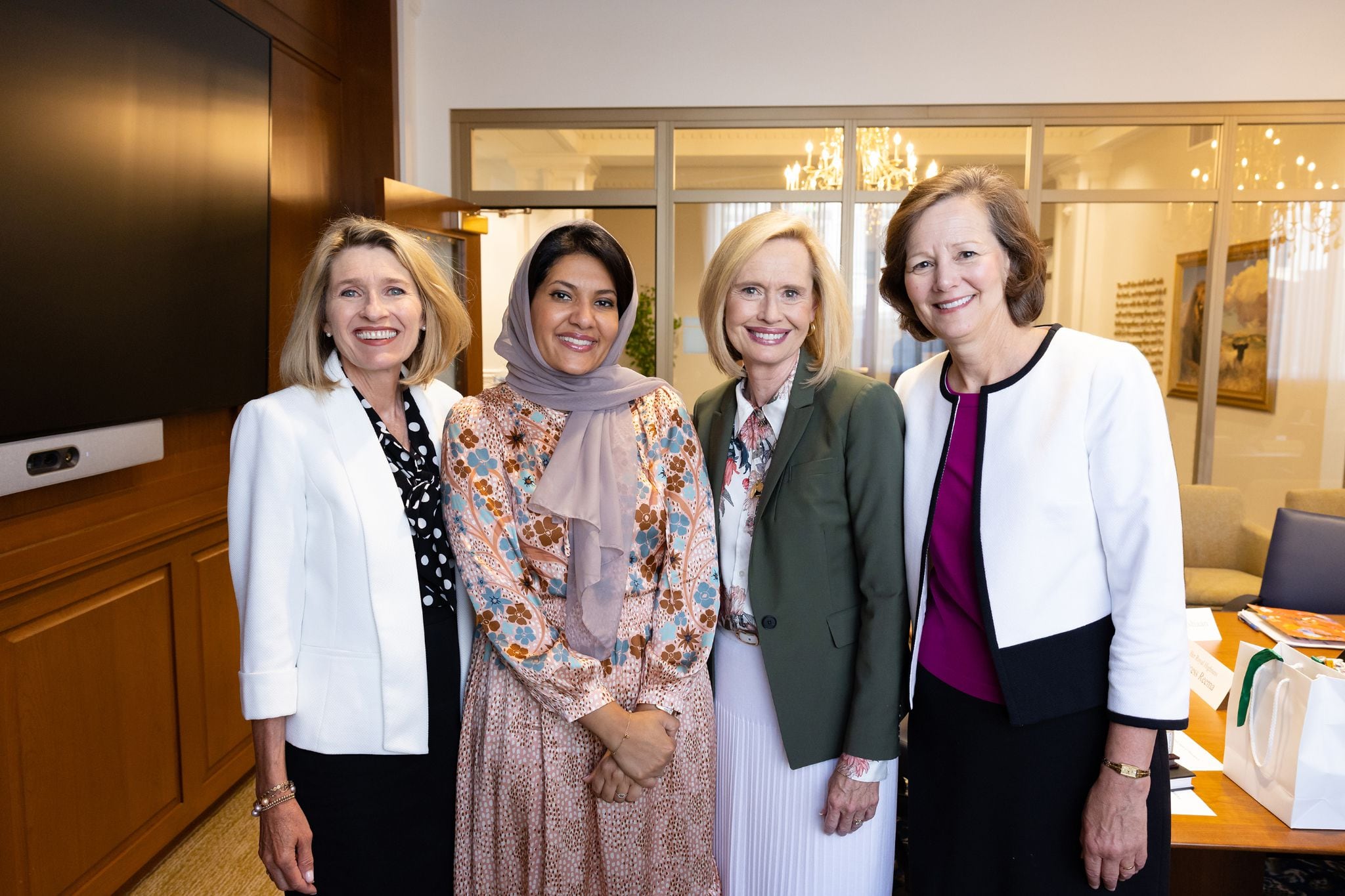Saudi Princess Reema meets Church's First Presidency, women leaders –  Church News