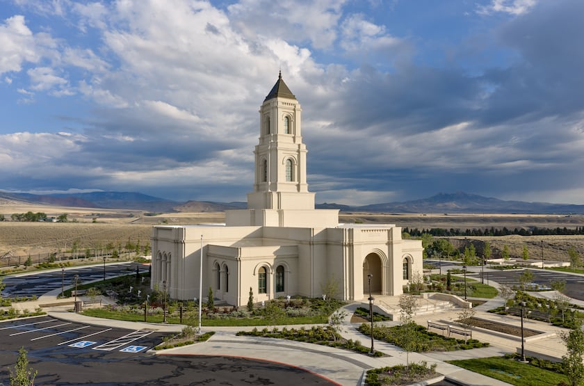 The exterior of the Cody Wyoming Temple.
