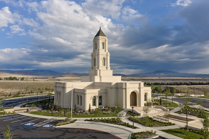 The exterior of the Cody Wyoming Temple.