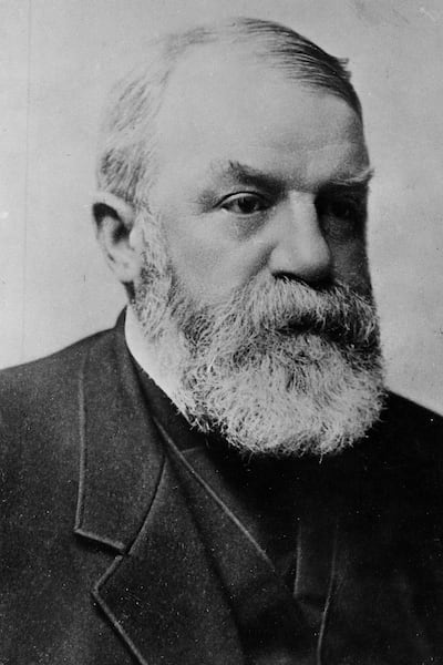 Evangelist Dwight Lyman Moody (1837-1899), founder of the Northfield School in Chicago, is seen in an undated portrait.