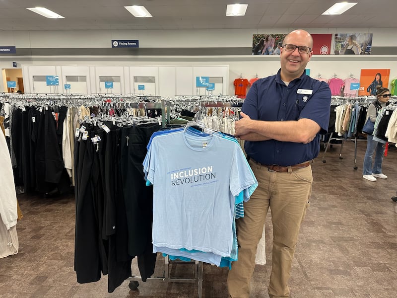 Dale Kerr — Deseret Industries store manager in Houston, Texas — pauses for a photo in the Houston donation center on March 19, 2026.