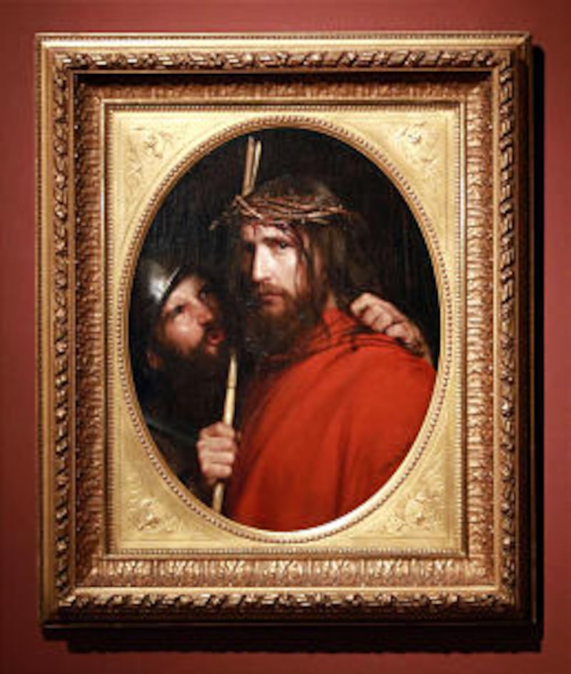 The Mocking of Christ, by Carl Bloch, is on display in a new exhibit called Sacred Gifts: The Religi