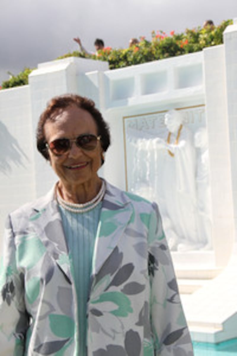 Flora Kapualahaole Soren's grandfather purchased land in Laie, Hawaii, in 1865.