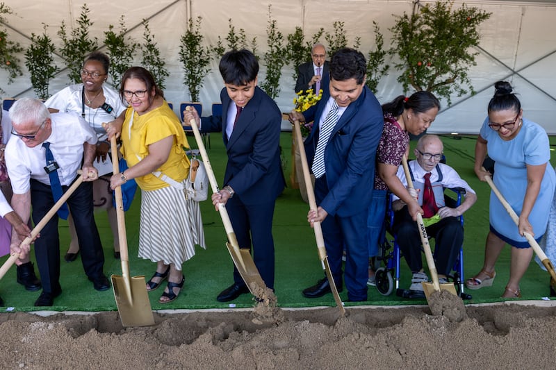Local Latter-day Saints and community members break ground for the Barcelona Spain Temple on Saturday, Sept. 19, 2026, in Barcelona, Catalonia, Spain.