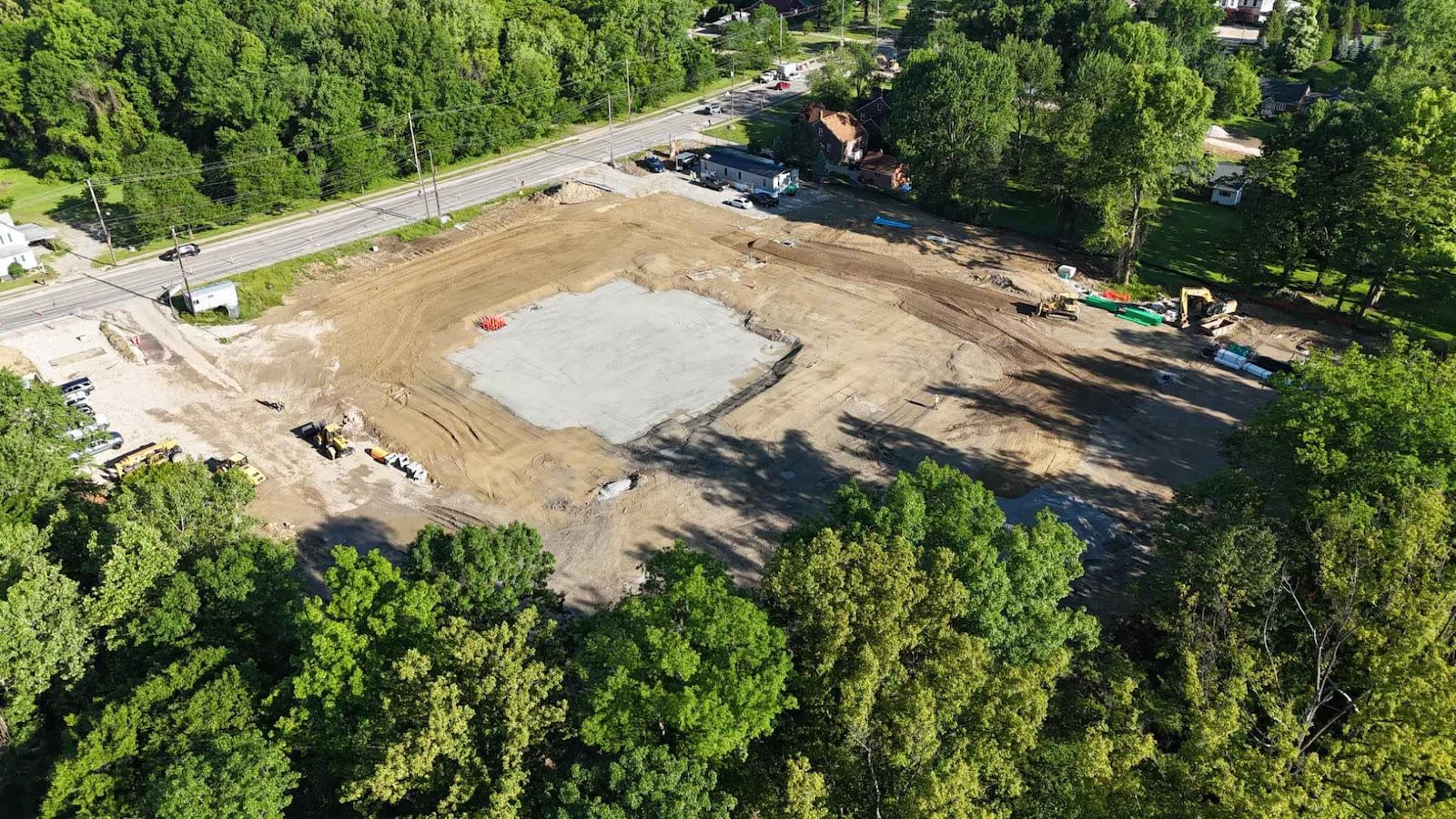 Aerial photo of the Cleveland Ohio Temple site.