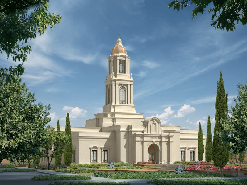 A rendering of the San Luis Potosí Mexico Temple.