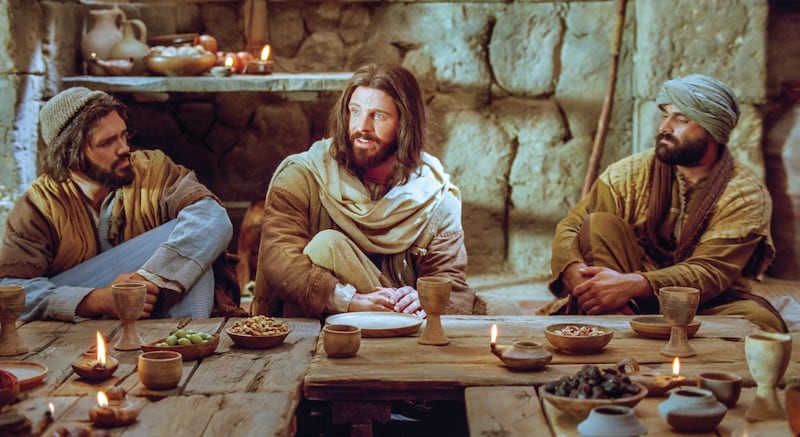 Jesus Christ teaches His followers in this depiction from the Bible Videos.