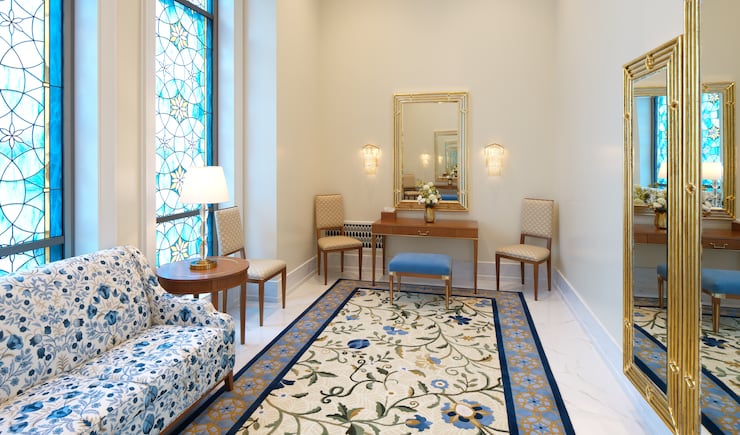 The bride's room of the Belo Horizonte Brazil Temple.