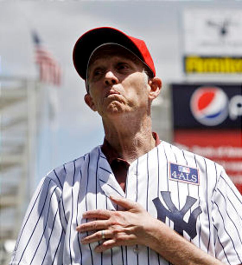 Michael Goldsmith, who suffered from Lou Gehrig's disease, took part in Lou Gehrig Appreciation Day