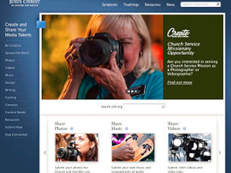 Create.lds.org can help you use your creative talents to spread the gospel across the earth.