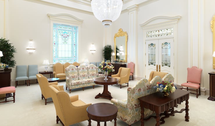 The celestial room of the Miraflores Guatemala City Guatemala Temple.