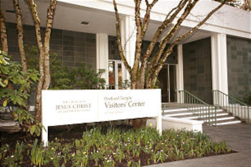 New visitors' center is in a building formerly used as a Church Distribution Center near the Portlan