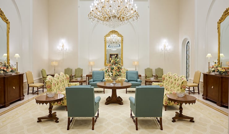 The celestial room of the Yorba Linda California Temple.
