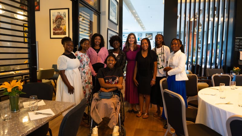 Young Women presidencies meet with Sister Andrea Muñoz Spannaus in Maputo, Mozambique, Sept 2, 2026.