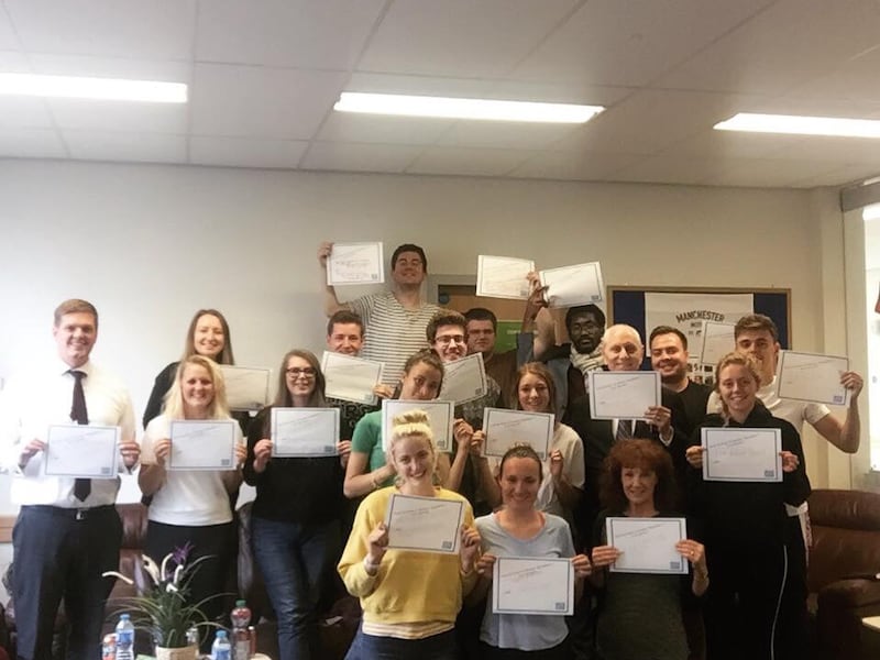 Institute students in Manchester, England recently completed a 24-hour Book of Mormon reading challe