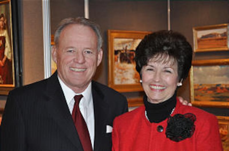 President Stephen D. Nadauld poses with his wife, Margaret. Sister Nadauld served as Young Women gen
