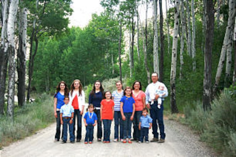 Montserrat Ventura Wadsworth, the Nevada Young Mother of the Year, with her husband, Joseph, and the