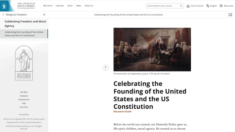 The Church has created a webpage featuring a discussion guide, video and other resources for a fifth-Sunday meeting on May 31.