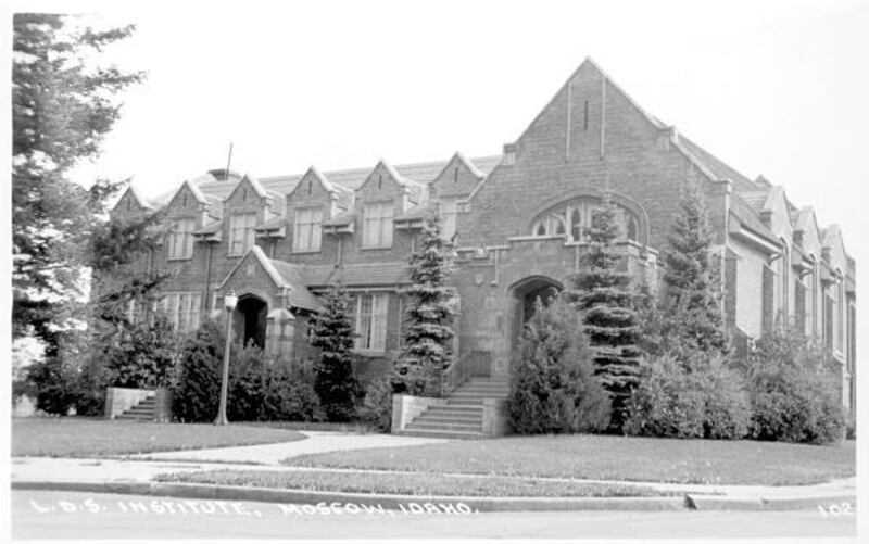 The first Institute of Religion in Moscow, Idaho was dedicated on Sept. 26, 1928.