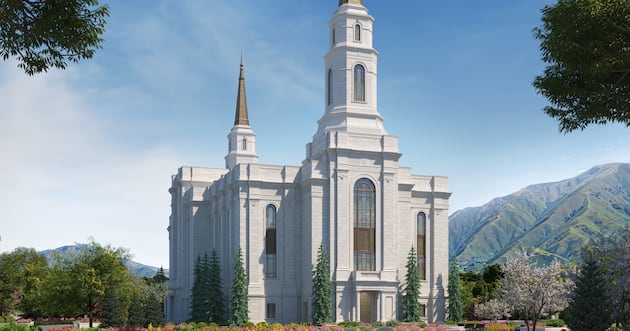 Spanish Fork Utah Temple rendering released