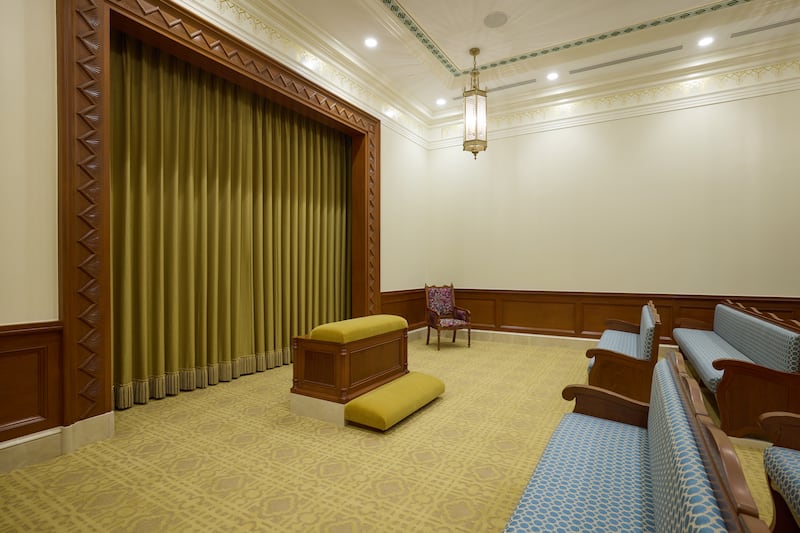 An instruction room in the Bacolod Philippines Temple.