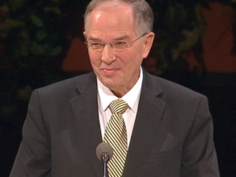 Elder Neil L. Andersen speaks during a devotional for CES educators.