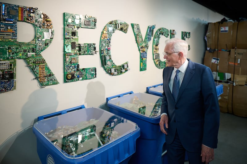 President D. Todd Christofferson tours the Church’s new Humanitarian Center in Salt Lake City on Friday, May 22, 2026.