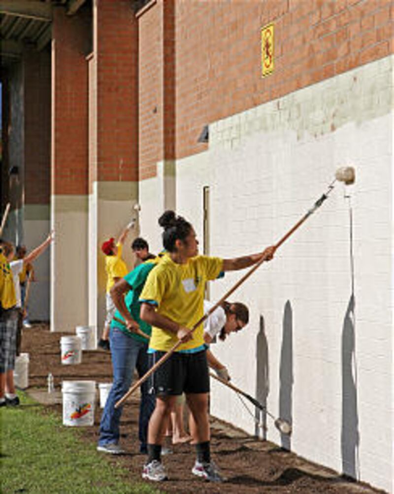 On Saturday, April 28, 2012, thousands of Mormons and other volunteers worked together to serve Cali