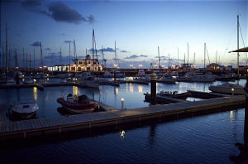 Marina del Rubicon by night is one of the picturesque scenes on northernmost Canary Island that draw
