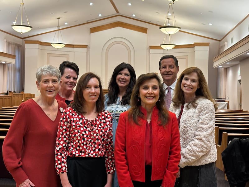 All the ward and stake disability specialists in the American Fork Utah East Stake smile for a photo in a meetinghouse of The Church of Jesus Christ of Latter-day Saints in American Fork, Utah, on Sunday, Dec. 21, 2025.