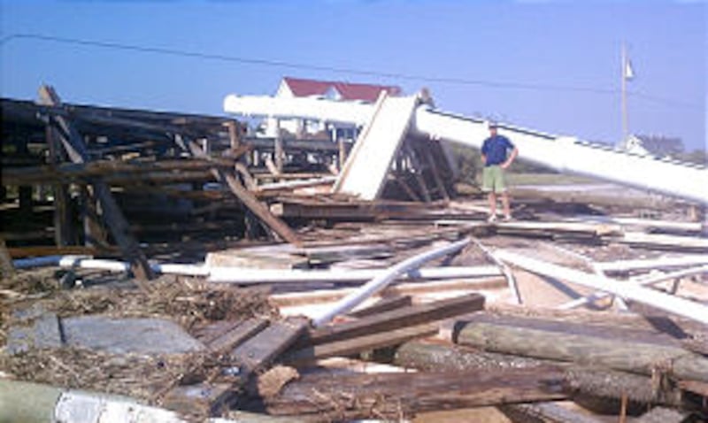 The aftermath in North Carolina after Hurricane Irene hit the east coast August 27.