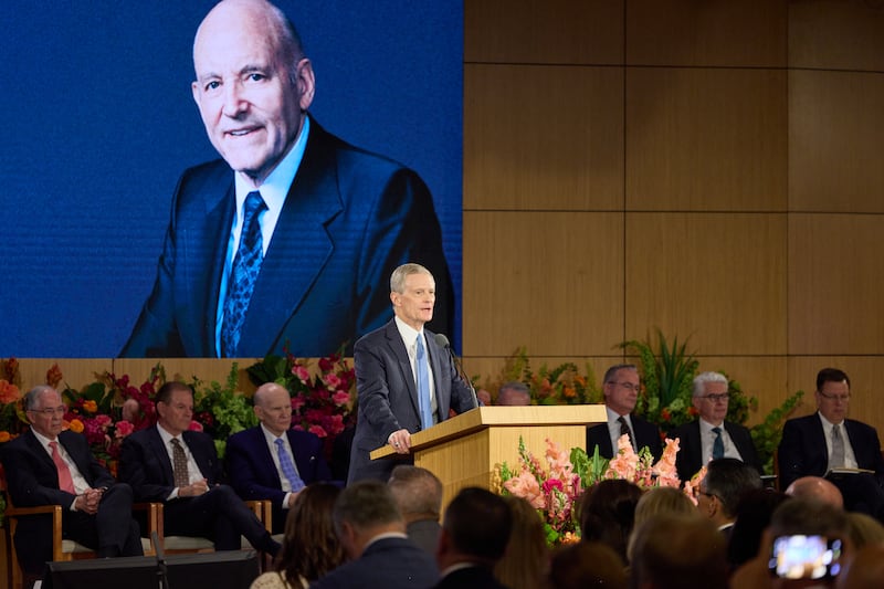 Elder David A. Bednar of the Quorum of the Twelve Apostles speaks at the 2026 Seminar for New Mission Leaders at the Provo Missionary Training Center in Provo, Utah, on Saturday, June 20, 2026