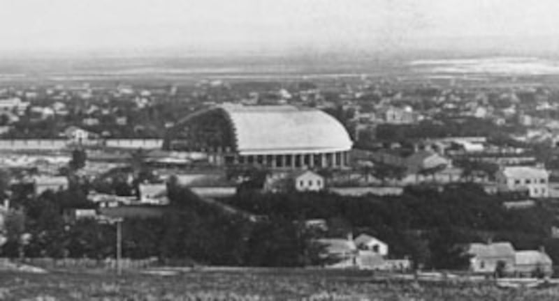 View of Salt Lake City in 1860s, with Tabernacle well under construction, is among pioneer-era pictu