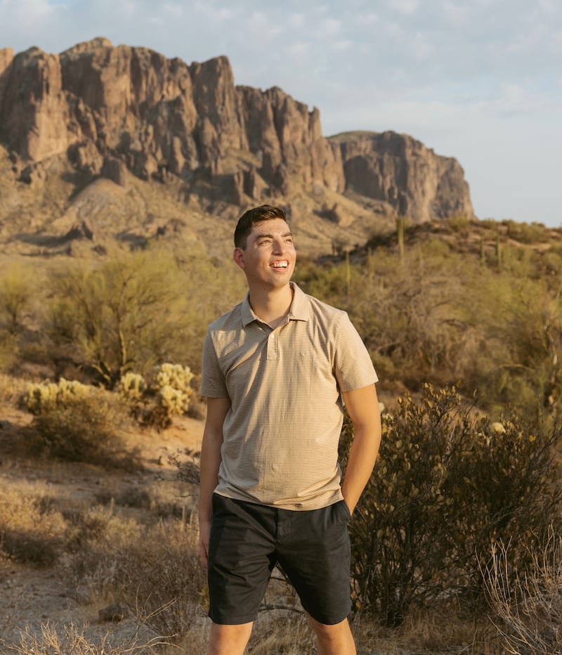 Noah Christensen — a member of the Superstition Mountain YSA Ward in the Mesa Arizona East Stake — poses for a photo in Mesa, Arizona, September 2025.