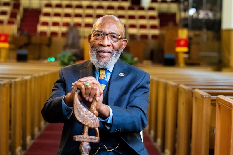 The Rev. Amos C. Brown is interviewed for a "Voices for Faith" episode of the Church News' 2026 "Living Record" documentary series available on BYUtv.