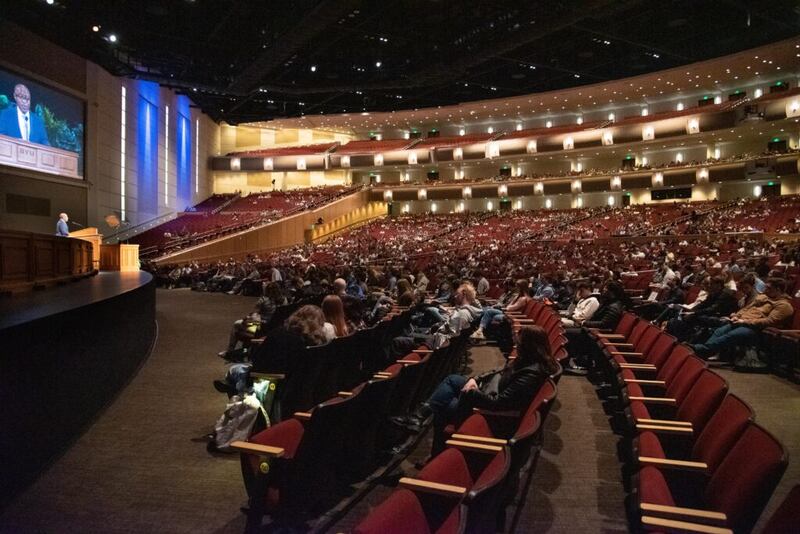 Elder Alfred Kyungu, a General Authority Seventy of The Church of Jesus Christ of Latter-Day Saints, speaks at the BYU-Idaho devotional on March 22, 2022.