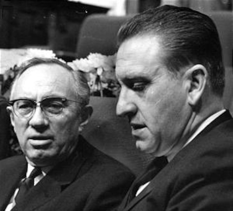 President Thomas S Monson with President Gordon B Hinckley in 1970.