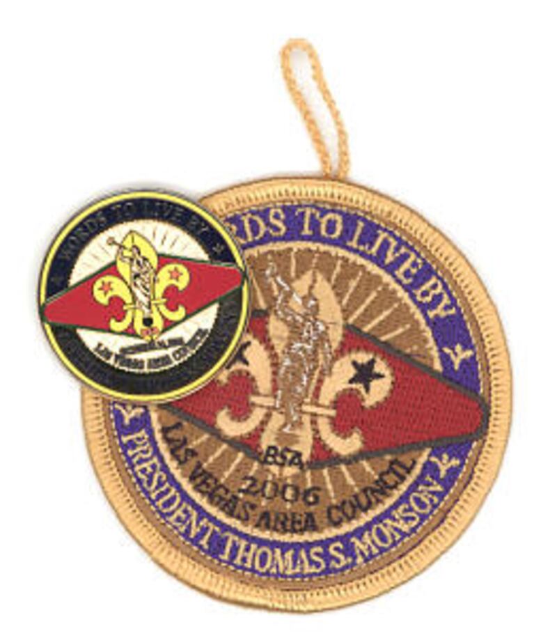 Commemorative coin and patch.