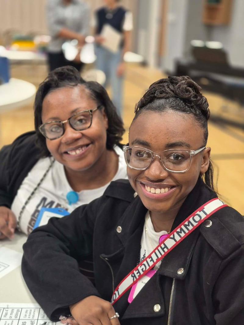 Two women in the Montgomery Alabama Stake take part in a day of service on Saturday, March 7, 2026.