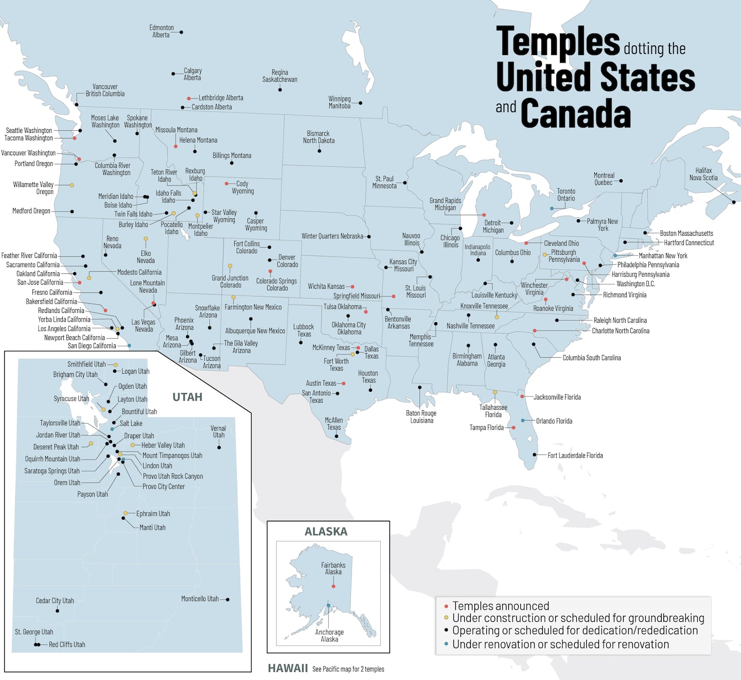 See the Church’s 335 temples worldwide across 6 maps – Church News