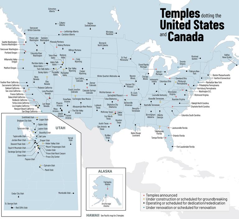 See the Church’s 335 temples worldwide across 6 maps – Church News