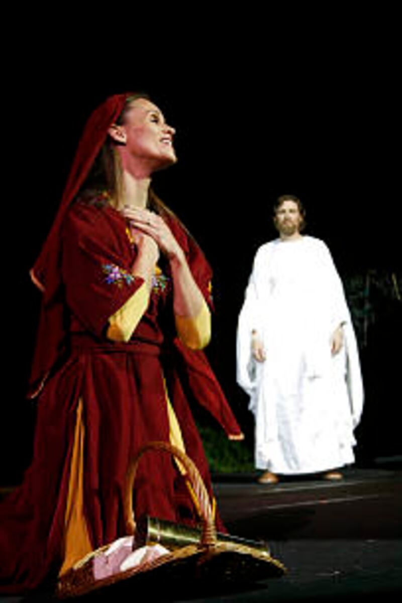 A scene in "Jesus the Christ," the Easter pageant held on the grounds of the Mesa Arizona Temple, de