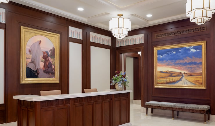 The recommend desk of the Wichita Kansas Temple.