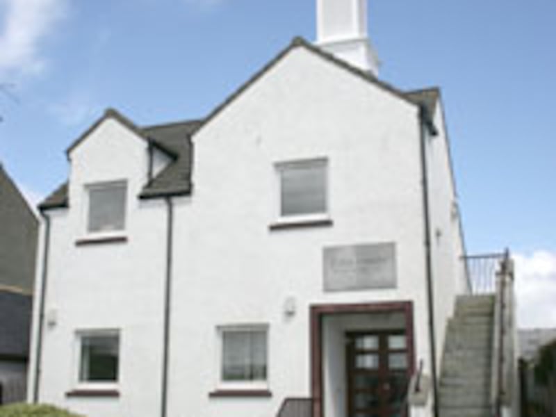 Stornoway Branch meetinghouse is centrally located on Stornoway's waterfront. Town's tourist map lis