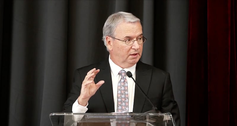 Elder Carlos A. Godoy, General Authority Seventy and president of the Africa South Area, speaks during a 100th anniversary celebration in Johannesburg, South Africa, Aug. 1, 2026.