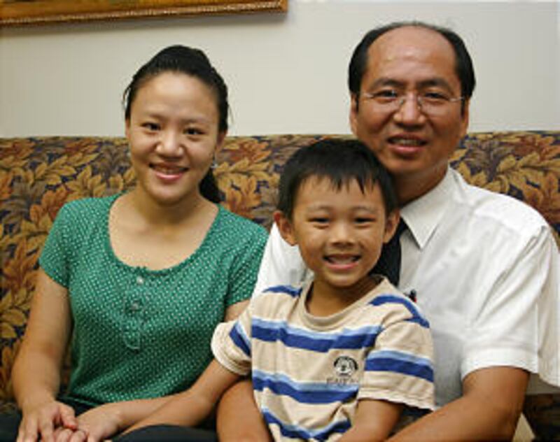 Esther Tsai, with father, Nathan, and brother John, always wanted to follow in the footsteps of her