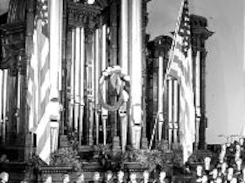 The Tabernacle Choir, which sang last year following tragic events of Sept. 11, has recorded two son