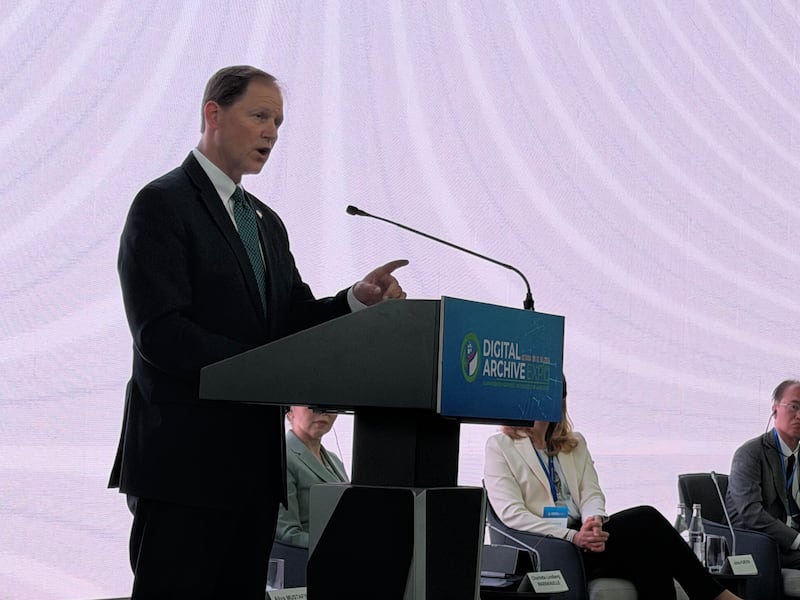 Elder Mark A. Bragg, General Authority Seventy, speaks during the III Congress of Archivists: Digital Archive Expo (DA-EXPO) held June 8-12, 2026, in Astana, Kazakhstan.