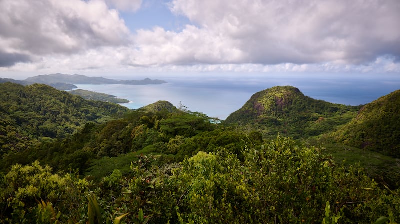 A view of the Indian Ocean on the island of Seychelles on Oct. 27, 2025.