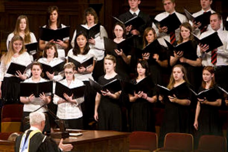 Commencement of the LDS Business College Class of 2011 at the Tabernacle on Temple Square in Salt La